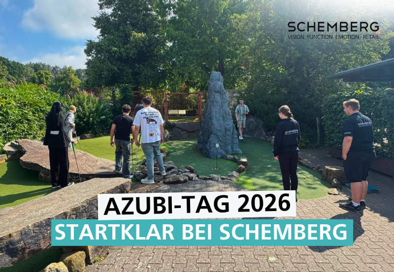 Grafik mit dem Schriftzug Startklar bei SCHEMBERG zum Azubitag 2026